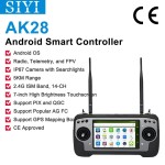 Télécommande d'émetteur de système Radio Offres Spéciales SIYI AK28 avec récepteur de télémétrie pour la pulvérisation agricole portée 2.4G 10KM